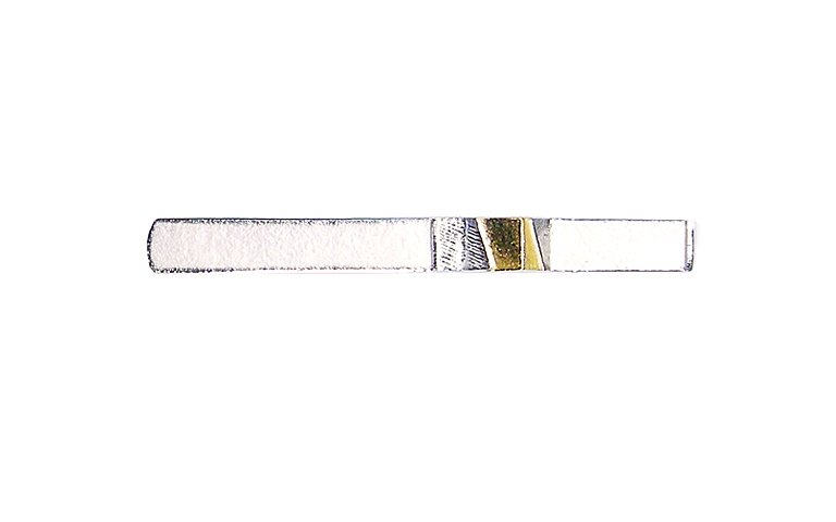 18020-Krawattenklammer, Silber 925 mit 750 Gold
