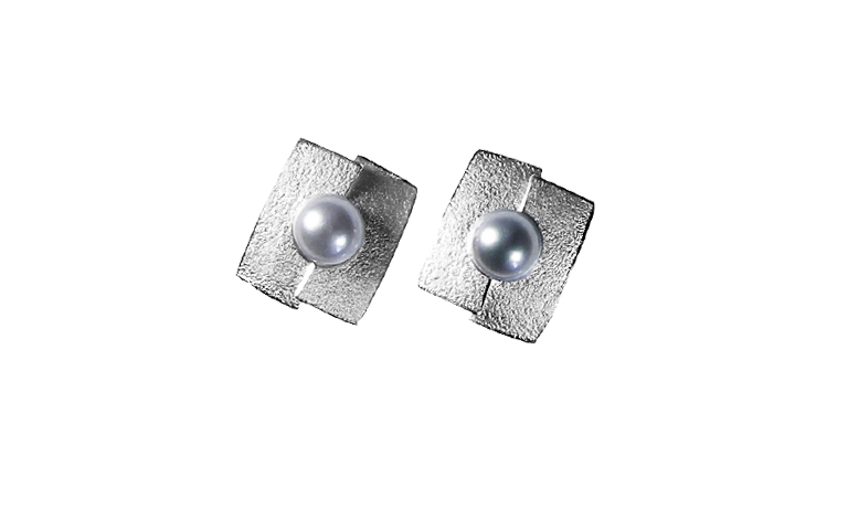35009-Ohrschmuck, Silber 925 mit Pikok-Perle