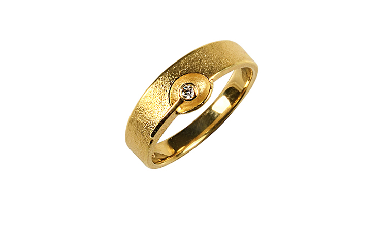 02150-Ring, Gold 750 mit Brillant