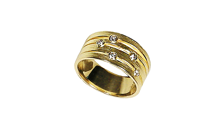 02254-Ring, Gold 750 mit Brillanten