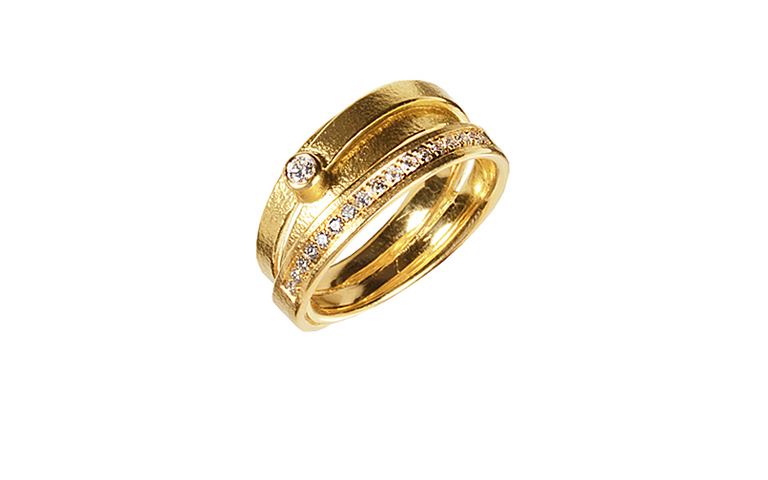 05091-Ring, Gold 750 mit Brillant
