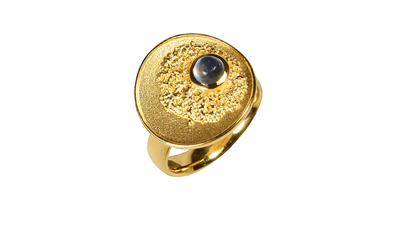 05184-Ring, Gold 750 mit Mondstein