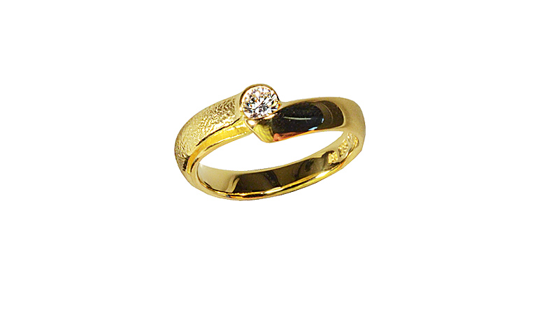05207-Ring, Gold 750 mit Brillant