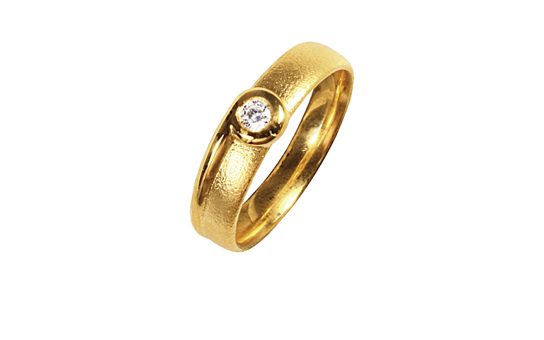 05219-Ring, Gold 750 mit Brillant