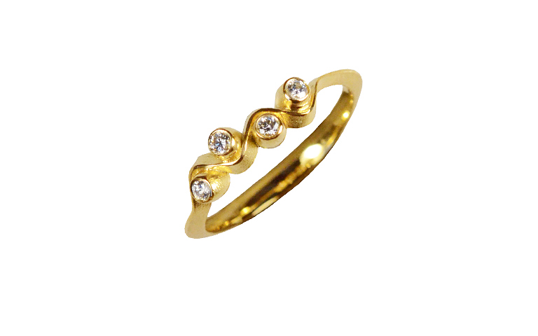 05222-Ring, Gold 750 mit Brillanten