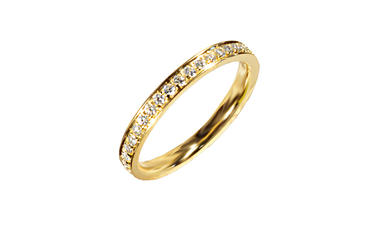 05327-Ring, Gold 750 mit Brillanten