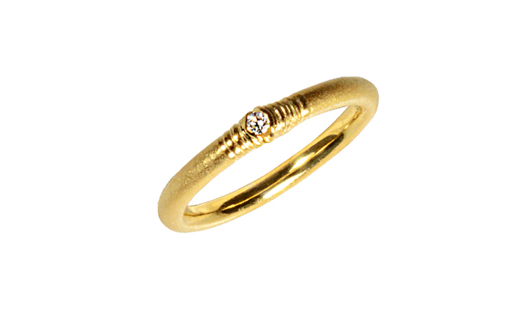 05328-Ring, Gold 750 mit Brillant