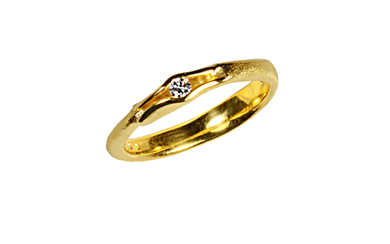 05330-Ring, Gold 750 mit Brillant