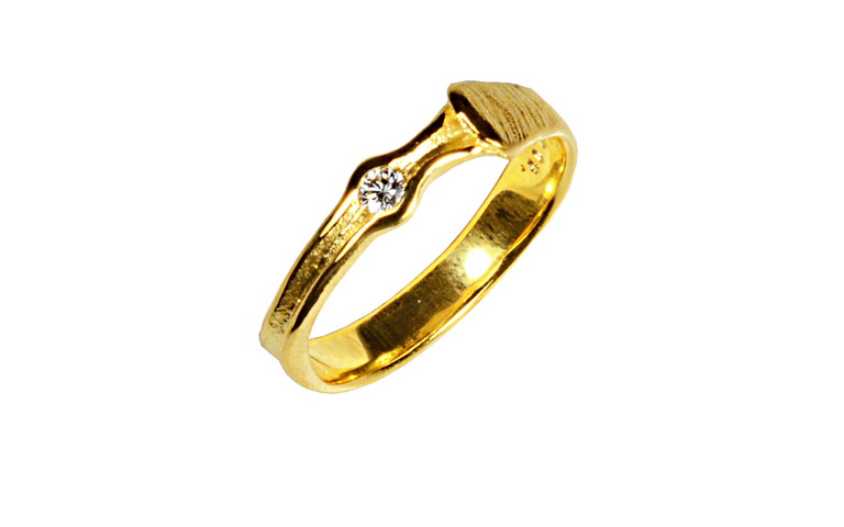05331-Ring, Gold 750 mit Brillant