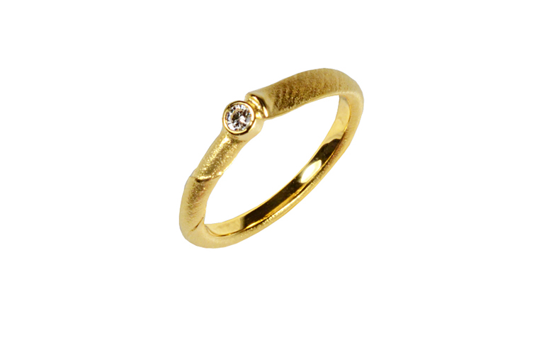 05333-Ring, Gold 750 mit Brillant