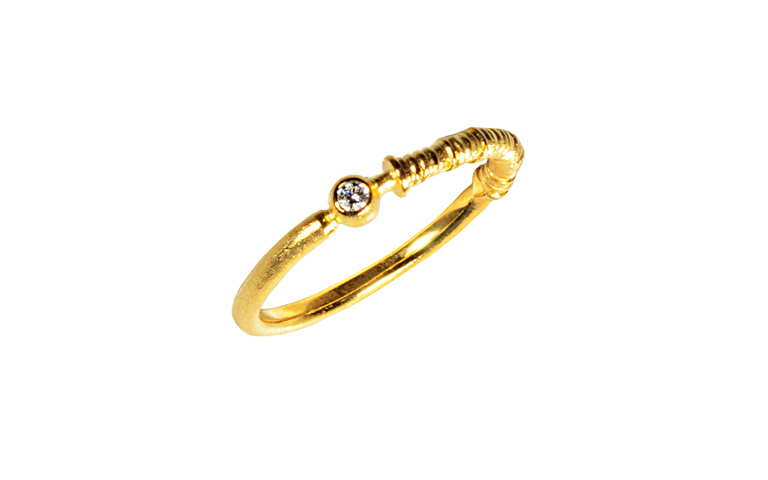 05334-Ring, Gold 750 mit Brillant