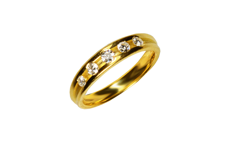 05335-Ring, Gold 750 mit Brillanten