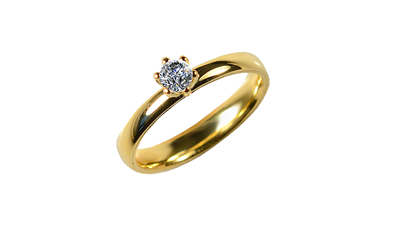 05455-Ring, Gold 750 mit Brillant