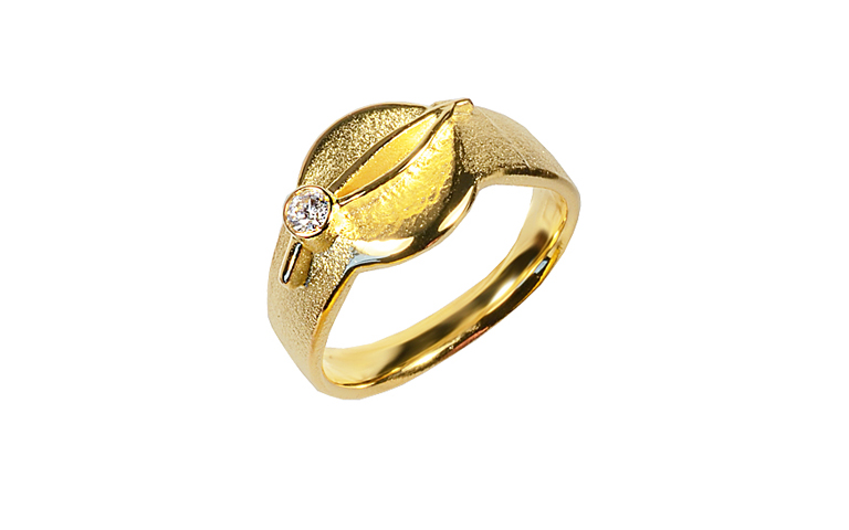 05459-Ring, Gold 750 mit Brillant