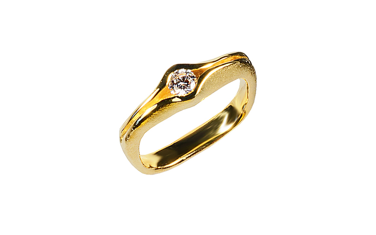 05461-Ring, Gold 750 mit Brillant