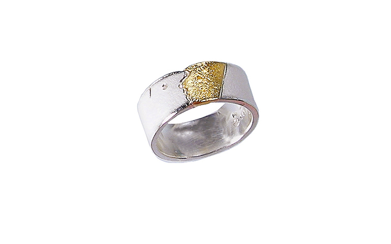 12716-Ring, Silber 925, 750 Gold