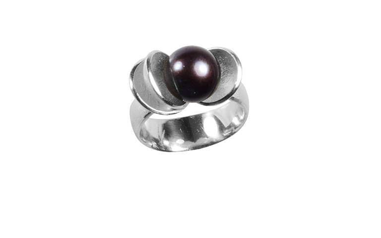 32039-Ring, Silber 925 mit Perle