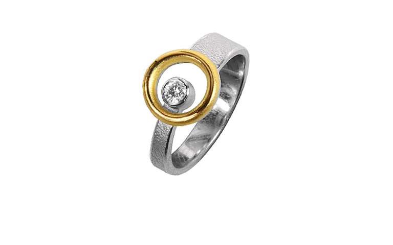 45275-Ring, Gold 750 mit Brillant