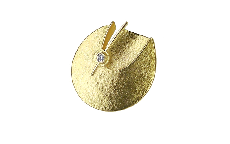 00393-brooch gold 750