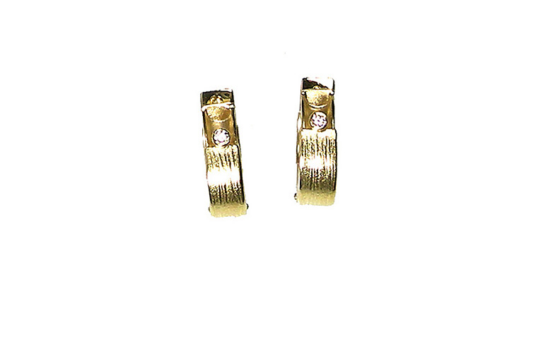 07276-earrings, gold 750 and brilliants