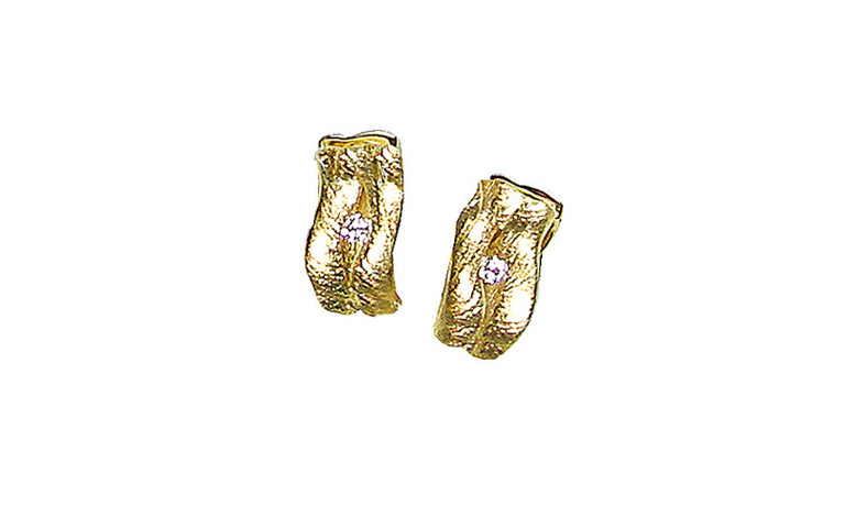 07336-earrings, gold 750 and brilliants