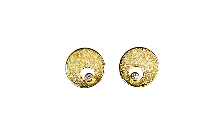 07371-earrings, gold 750 and brillants