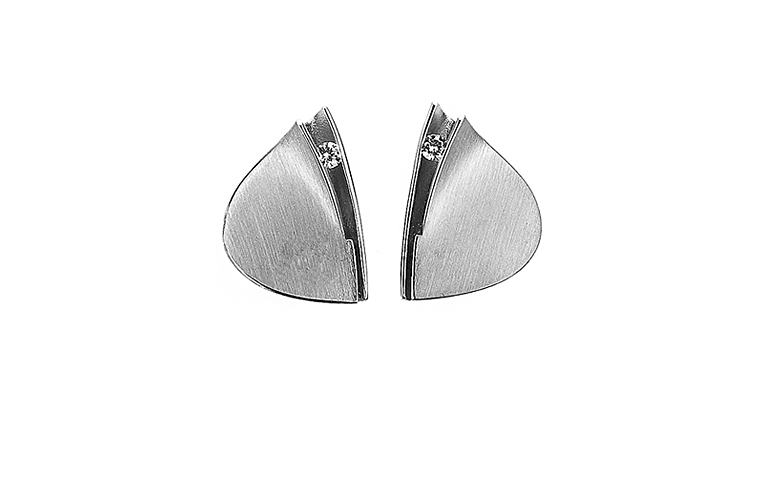 47012-earrings, whitegold 750 with brillants
