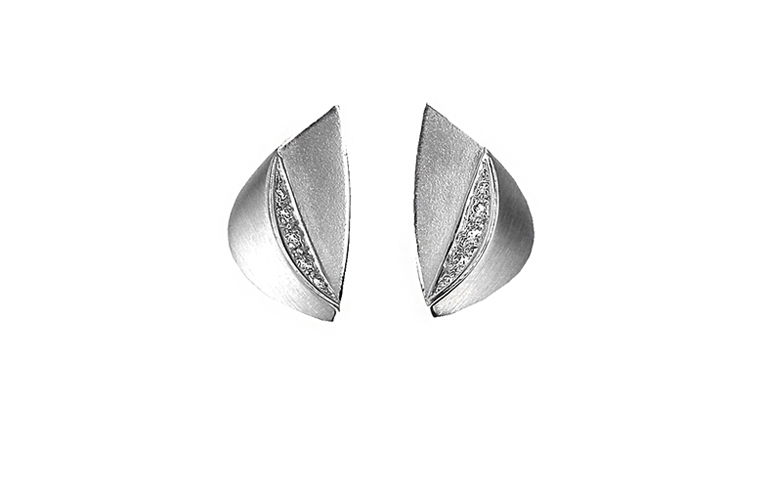 47017-earrings, whitegold 750 with brillants