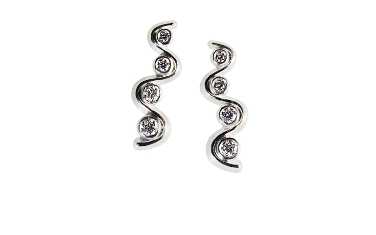 47341-earings, whitegold 750 with brillants
