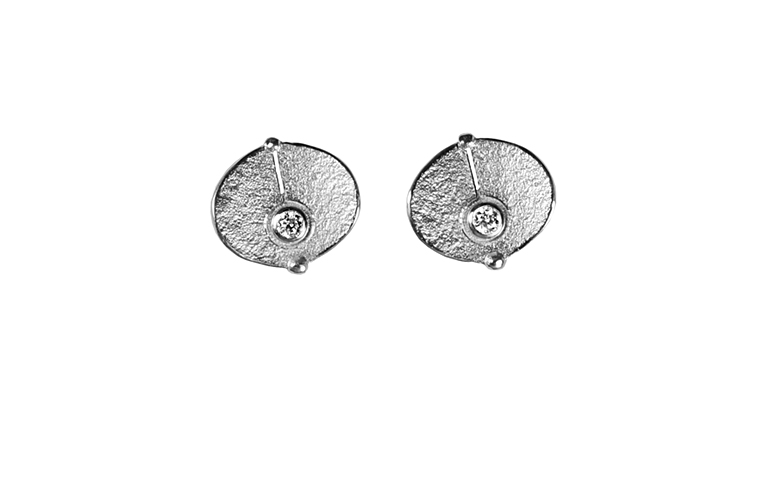 47343-earrings, white gold 750 and brilliants