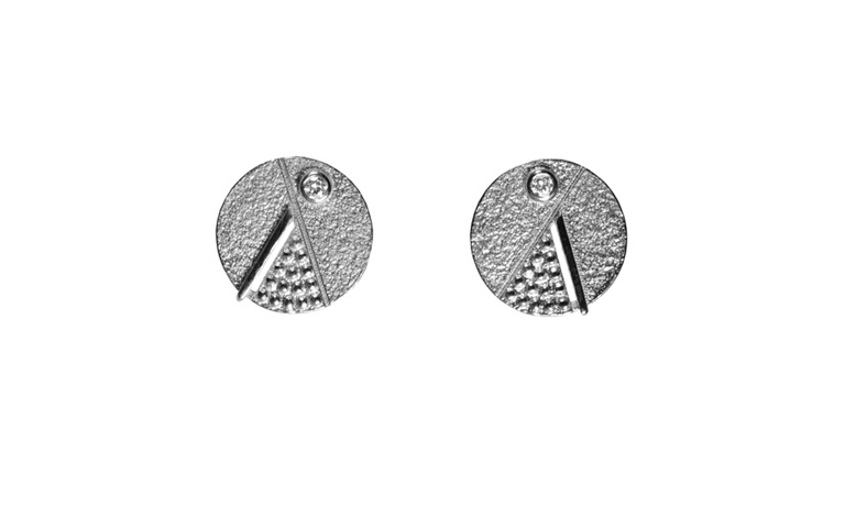 47350-earrings, white gold 750 and brilliants