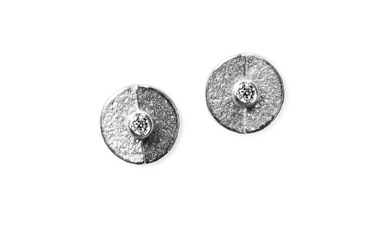 47352-earrings, white gold 750 and brilliants