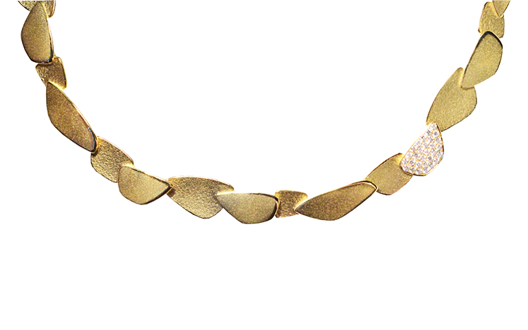 01073-necklace, gold 750 with brillants
