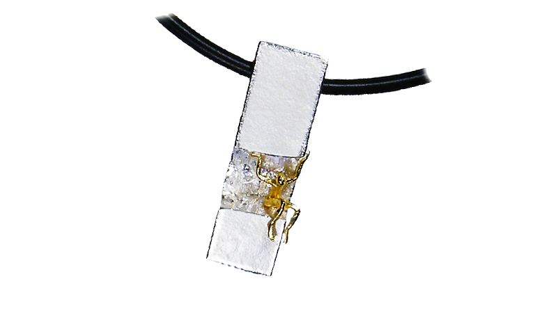 11461-necklace, silver 925, gold 750