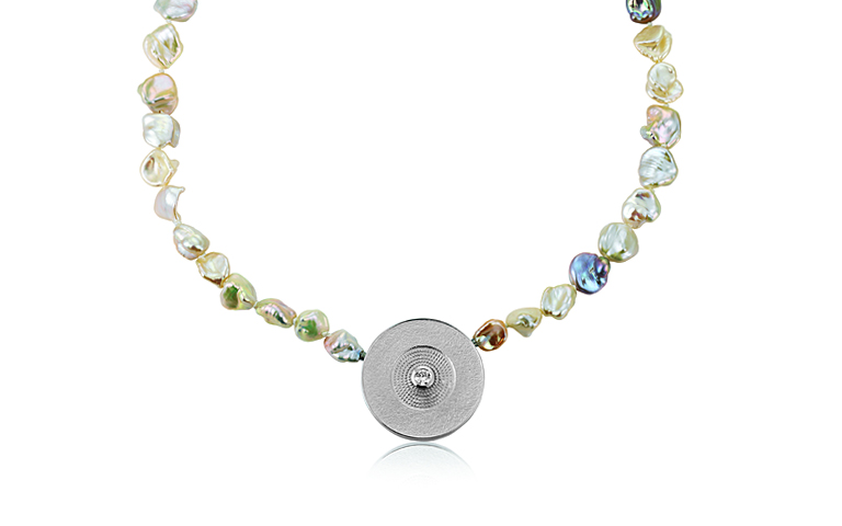 49019-pearl-clasp, white gold 750 with brillant