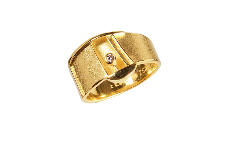 02030-ring, gold 750 and brillant