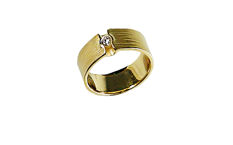 02240-ring, gold 750, brillant