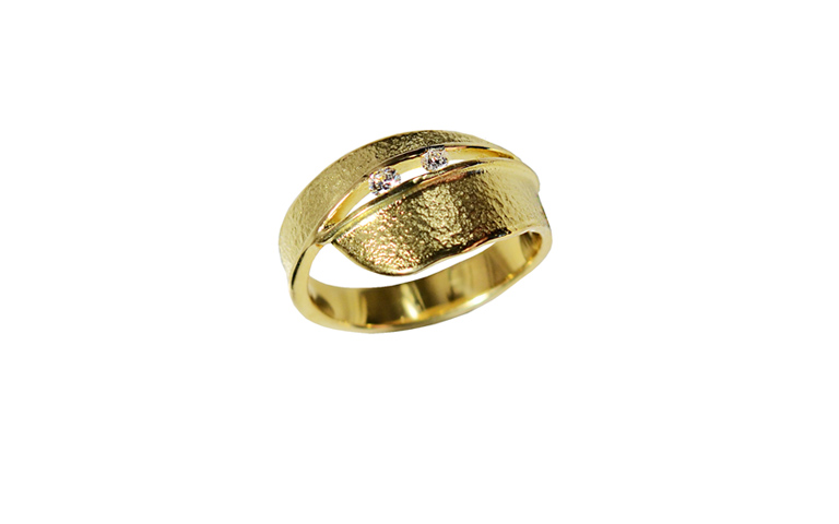 02334-ring, gold 750 with brillants
