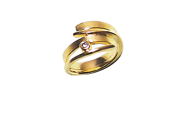 05172-ring, gold 750, brillant