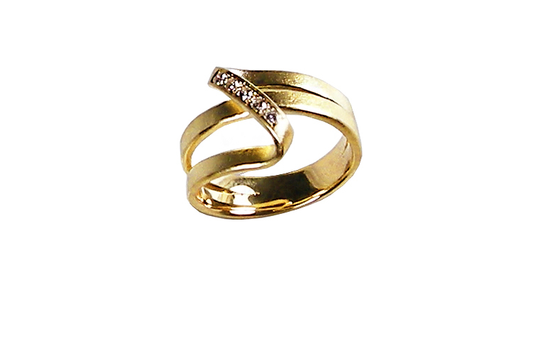 05175-ring, gold 750, brillants