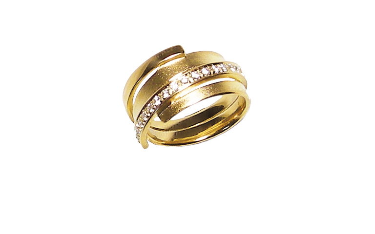 05177-ring, gold 750, brillants