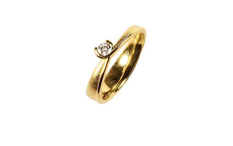 05220-ring, gold 750 and brillant