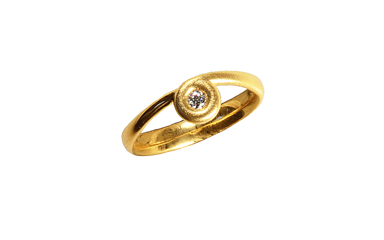 05262-ring, gold 750 and brillant