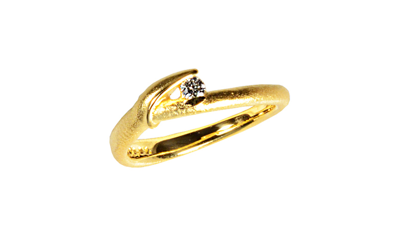 05332-ring, gold 750 with brillant