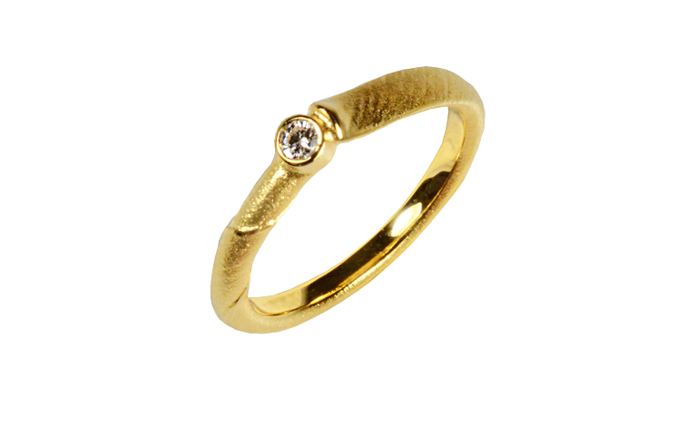 05333-ring, gold 750 with brillantt