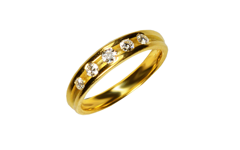 05335-ring, gold 750 with brillants