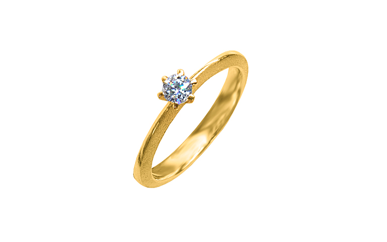 05387-ring, gold 750 with brillant