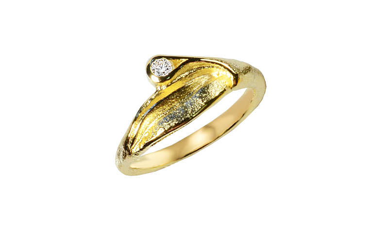 05477-ring, gold 750 with brillant