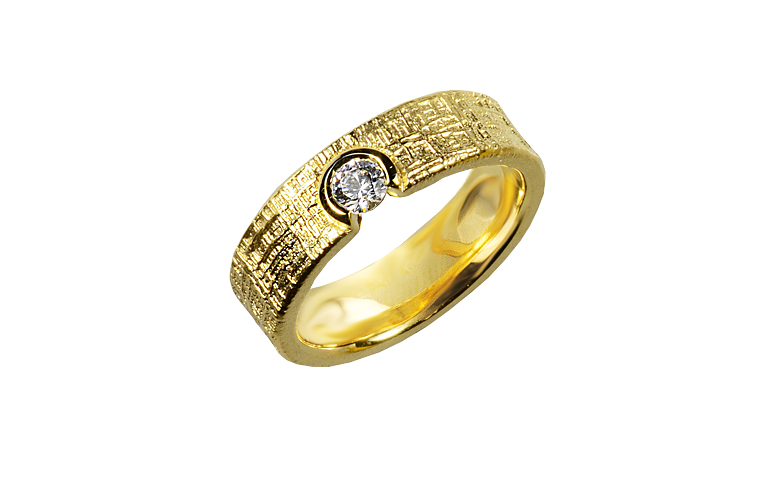 05479-ring, gold 750 with brillant