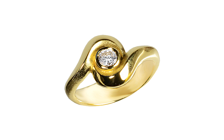 05480-ring, gold 750 with brillant